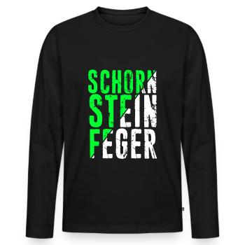 Schorn Stein Feger Schornstein Glücksbringer Kamin - Männer Premium Bio Langarmshirt - Schwarz - Vorne - Nico (187cm)