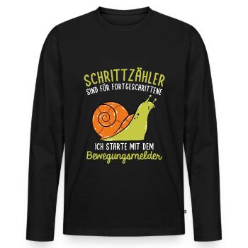 Papa & Sohn Das Perfekte Team Für Die Ewigkeit Spr - Männer Premium Bio Langarmshirt - Schwarz - Vorne - Nico (187cm)