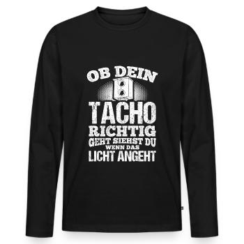 Mechatroniker Autofans Tuner Schrauber Mechaniker - Männer Premium Bio Langarmshirt - Schwarz - Vorne - Nico (187cm)