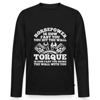 Mécanicien Tuning Tuner Car Lover Gift Aut - T-shirt manches longues Premium bio Homme - noir - Devant - Nico (187cm)