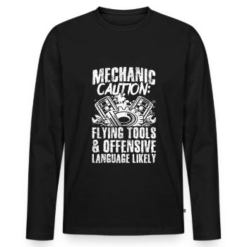 Mécanicien Tuning Tuner Car Lover Gift Aut - T-shirt manches longues Premium bio Homme - noir - Devant - Nico (187cm)