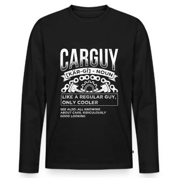 Tuning Car Repair Cars Mechanic Tools - Men's Premium Organic Long Sleeve Shirt - black - Front - Nico (187cm)