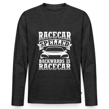 Tuning Car Lovers Repair Cars Mechanic E - Men's Premium Organic Long Sleeve Shirt - heather anthracite - Front - Nico (187cm)