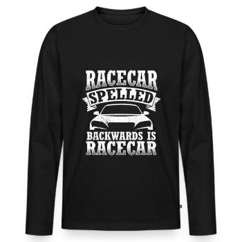Tuning Car Lovers Réparation Voitures Mécanicien E - T-shirt manches longues Premium bio Homme - noir - Devant - Nico (187cm)