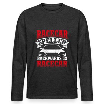 Tuning Car Cars Mechanic Tools Gift Ga - Men's Premium Organic Long Sleeve Shirt - heather anthracite - Front - Nico (187cm)