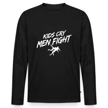 Grappling Martial Arts Wrestling - Männer Premium Bio Langarmshirt - Schwarz - Vorne - Nico (187cm)
