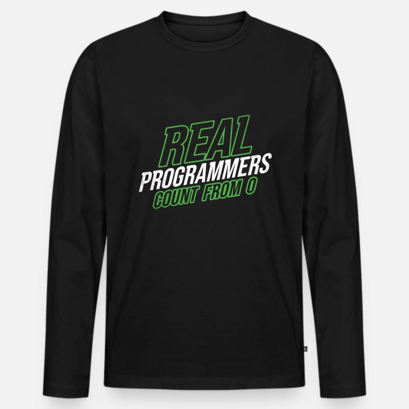 Software Ingenieur Informatiker Programmierer - Männer Premium Bio Langarmshirt - Schwarz