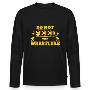 Grappling Martial Arts Wrestling - Männer Premium Bio Langarmshirt - Schwarz - Vorne - Nico (187cm)