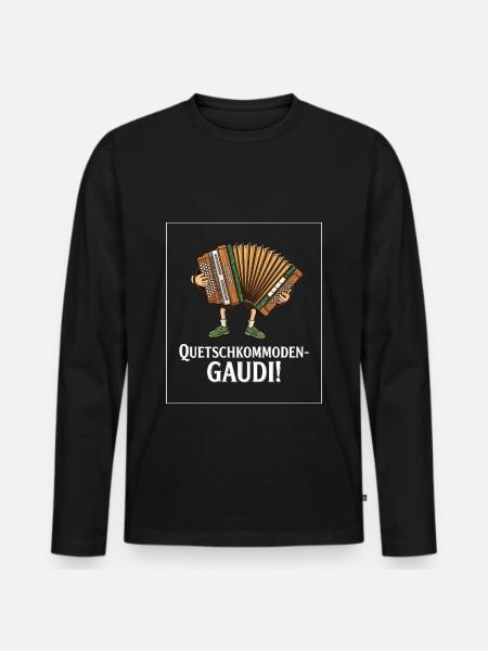 Squeeze chests of drawers fun ! - Men's Premium Organic Long Sleeve Shirt - black
