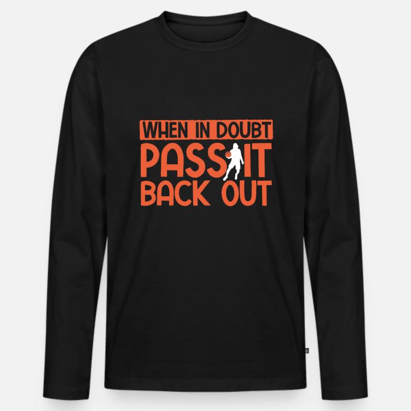 Basketball - Männer Premium Bio Langarmshirt - Schwarz