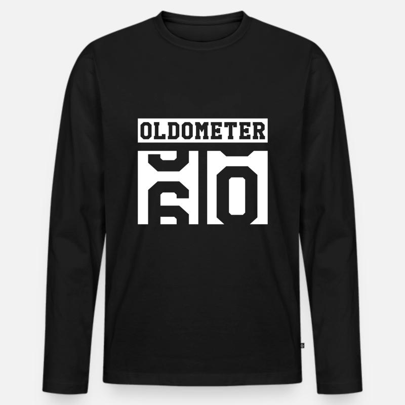 Rentner 60 Jahre - Männer Premium Bio Langarmshirt - Schwarz