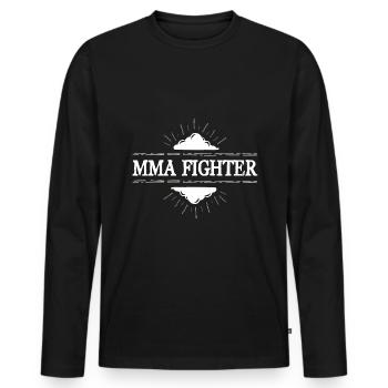 MMA Fighter Mixed Martial Arts - Männer Premium Bio Langarmshirt - Schwarz - Vorne - Nico (187cm)