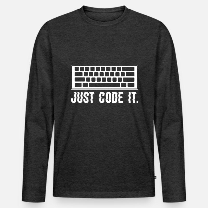 Computerprogrammierung Codierer Männer Premium Bio Langarmshirt
