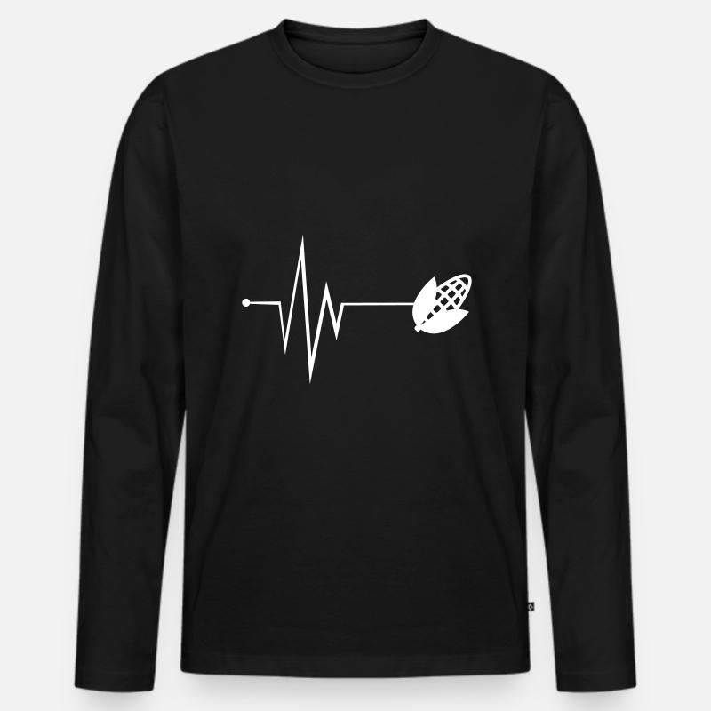 Mais Puls - Männer Premium Bio Langarmshirt - Schwarz