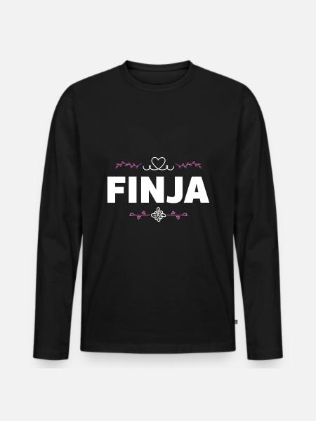 Jennifer - Men's Premium Organic Long Sleeve Shirt - black