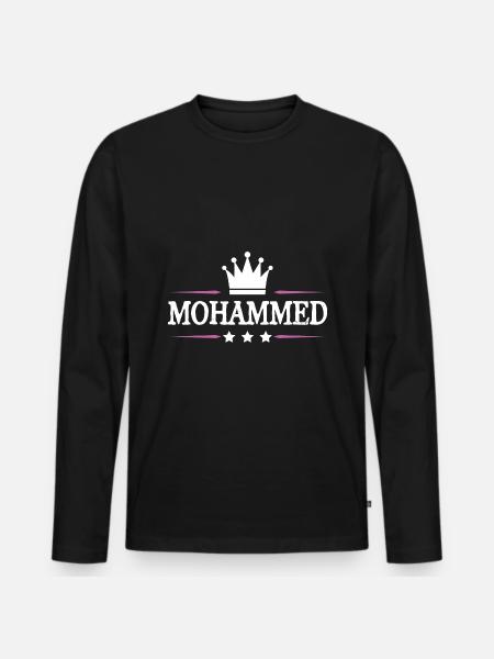 Mohammed - Men's Premium Organic Long Sleeve Shirt - black