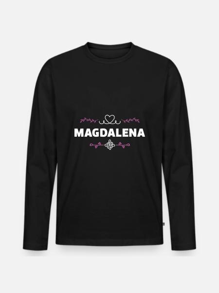 Magdalena - Men's Premium Organic Long Sleeve Shirt - black