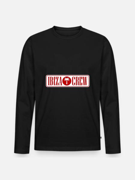 Ibiza Crew - Men's Premium Organic Long Sleeve Shirt - black