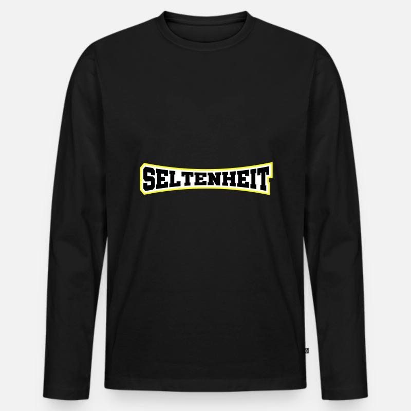 Seltenheit Selten Limitiert - Männer Premium Bio Langarmshirt - Schwarz