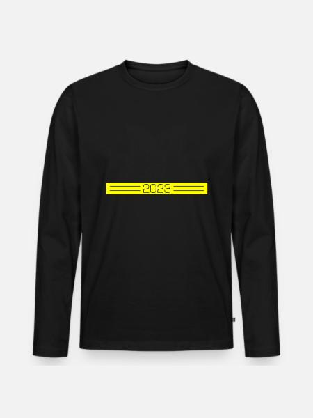 2023 Dash - Men's Premium Organic Long Sleeve Shirt - black