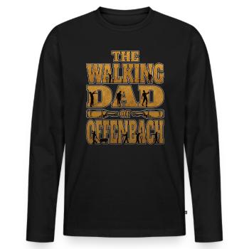 Offenbach The walking Dad of Offenbach - Men's Premium Organic Long Sleeve Shirt - black - Front - Nico (187cm)