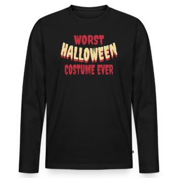 Halloween Le pire costume d’Halloween de tous les temps - T-shirt manches longues Premium bio Homme - noir - Devant - Nico (187cm)