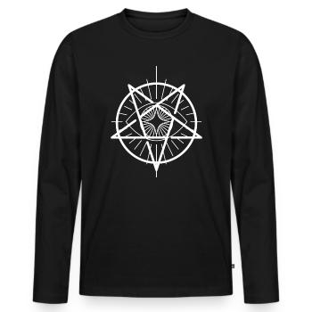 Mond Okkult Grufti Kingers Magisch Gott Ganesha - Männer Premium Bio Langarmshirt - Schwarz - Vorne - Nico (187cm)