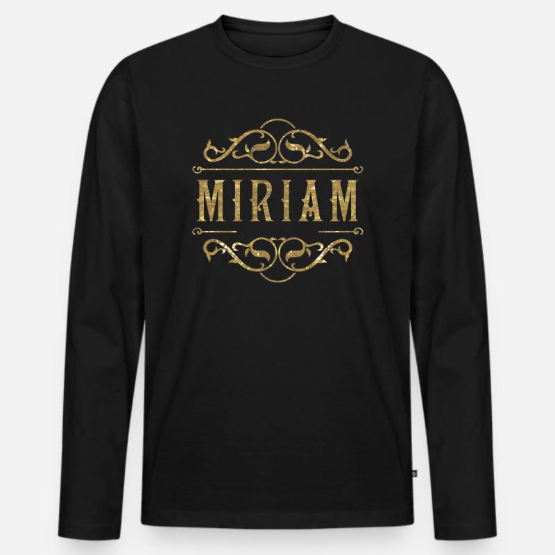 Miriam oro - Maglia a manica lunga ecologica premium da uomo - nero