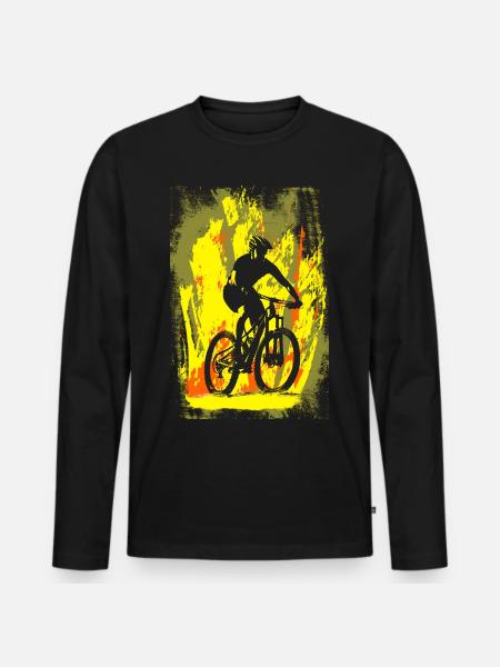 VTT VTT - T-shirt manches longues Premium bio Homme - noir