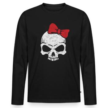 fille de heavy metal - T-shirt manches longues Premium bio Homme - noir - Devant - Nico (187cm)