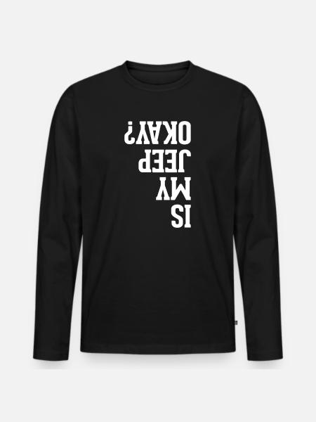 Jeep Geländewagen 4wd Offroad Auto Geschenk - Männer Premium Bio Langarmshirt - Schwarz