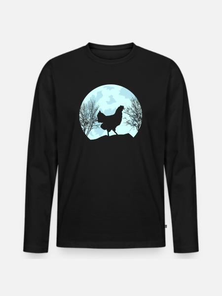 Poulet Poulet - T-shirt manches longues Premium bio Homme - noir
