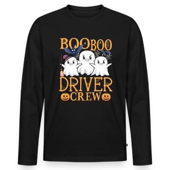 Fahrer uu Lustiger Fahrer - Männer Premium Bio Langarmshirt - Schwarz - Vorne - Nico (187cm)