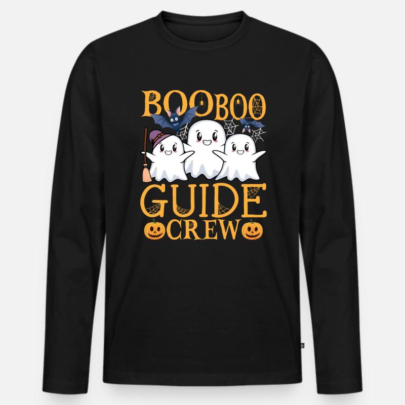 Guide Tourguide Spruch - Männer Premium Bio Langarmshirt - Schwarz