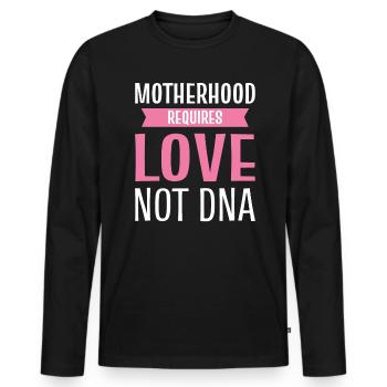 Loving Mother Gentle and affectionate - Men's Premium Organic Long Sleeve Shirt - black - Front - Nico (187cm)