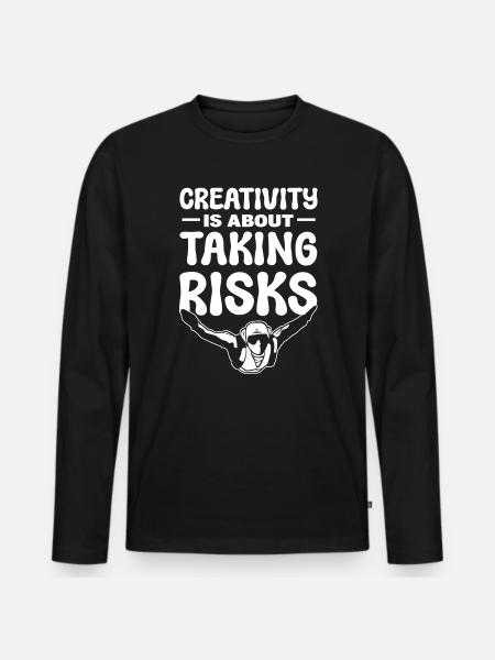 Skydiving Tandem skydivers - Men's Premium Organic Long Sleeve Shirt - black