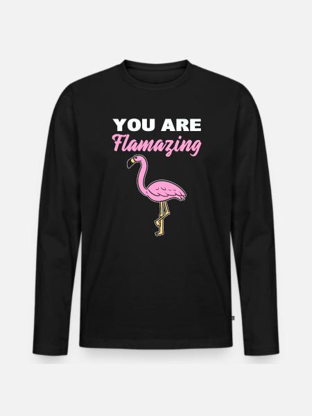 You Are Flamazing Zooarbeiter - Männer Premium Bio Langarmshirt - Schwarz