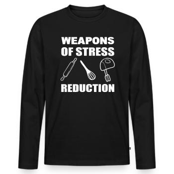 Lustiges Backen Spezialbäcker - Männer Premium Bio Langarmshirt - Schwarz - Vorne - Nico (187cm)