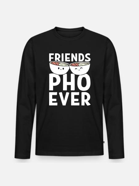 Friends Pho-Ever Koch - Männer Premium Bio Langarmshirt - Schwarz