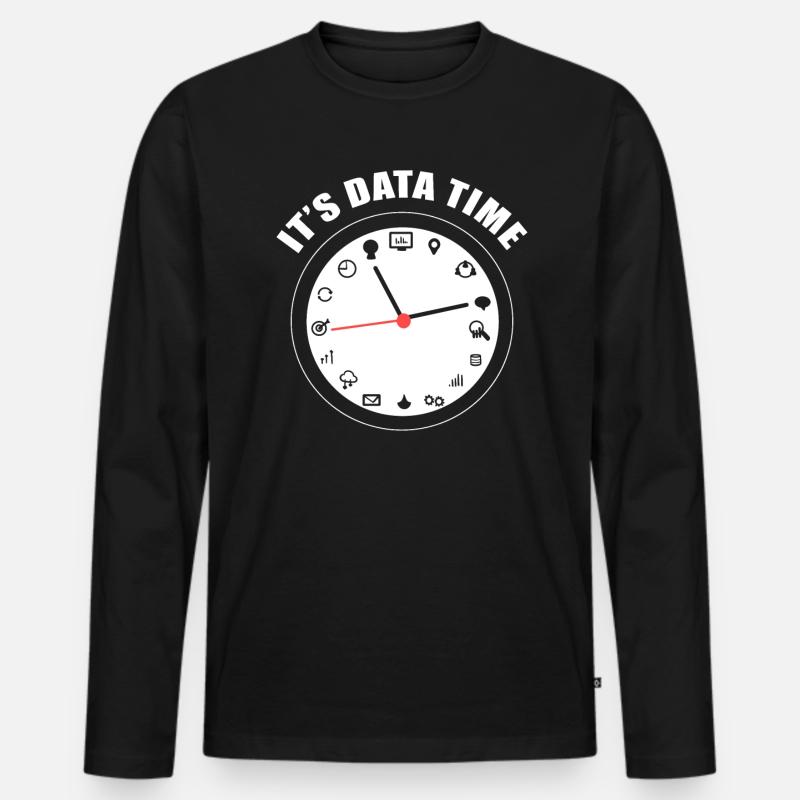 Datenanalyse Data Warehouse Analyst - Männer Premium Bio Langarmshirt - Schwarz