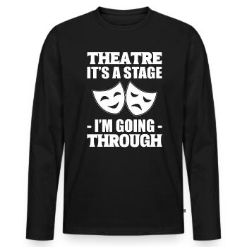 Lustiges Theater Casting Director - Männer Premium Bio Langarmshirt - Schwarz - Vorne - Nico (187cm)