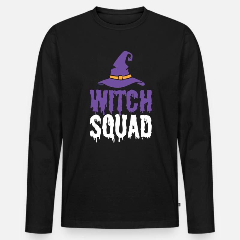 Witch Squad Zauberin - Männer Premium Bio Langarmshirt - Schwarz
