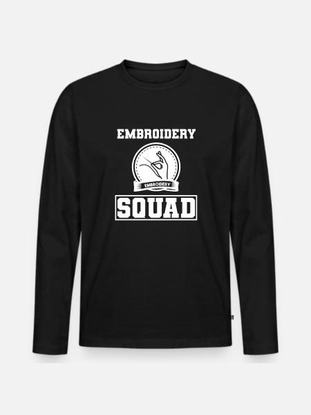 Quilting Lover Modedesigner Näherin - Männer Premium Bio Langarmshirt - Schwarz
