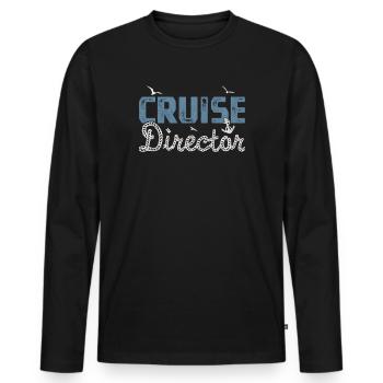 Kreuzfahrt Kreuzfahrtdirektor Directeur de croisière - T-shirt manches longues Premium bio Homme - noir - Devant - Nico (187cm)