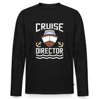 Kreuzfahrt Kreuzfahrtdirektor Directeur de croisière - T-shirt manches longues Premium bio Homme - noir - Devant - Nico (187cm)