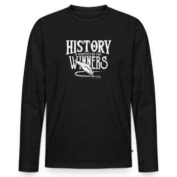 Histoire Napoleon Bonaparte France Cadeau - T-shirt manches longues Premium bio Homme - noir - Devant - Nico (187cm)