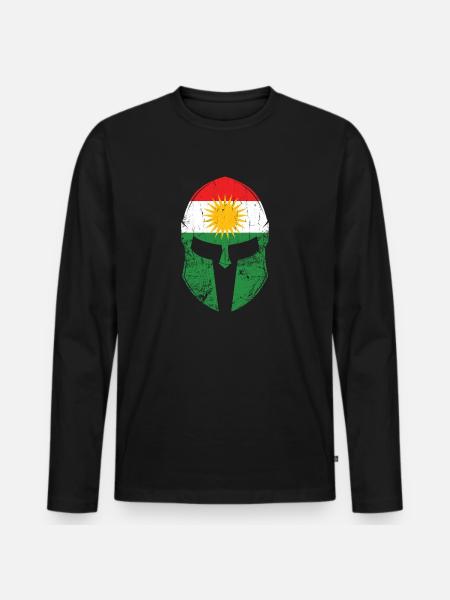 Kurdistan - Men's Premium Organic Long Sleeve Shirt - black