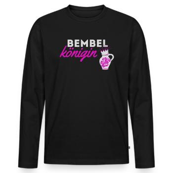 Chemise Bembelkönigin pour femmes au cidre Ebbelwoi - T-shirt manches longues Premium bio Homme - noir - Devant - Nico (187cm)