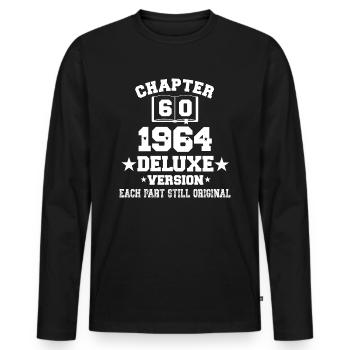 Chapter 60 1964 Deluxe Version Birthday fun - Men's Premium Organic Long Sleeve Shirt - black - Front - Nico (187cm)