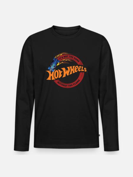 Hot Wheels Det er ikke det samme uden flammen - Premium økologisk langærmet T-shirt til mænd - sort